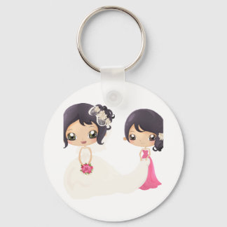Porte-clés Épouse et femme d'honneur