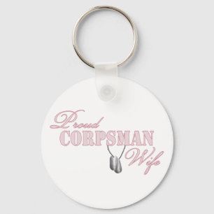 Porte-clés Épouse fière de Corpsman
