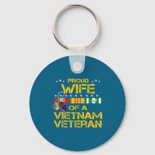 Porte-clés Épouse fière minimale vétéran du Vietnam mon mari