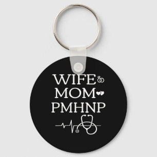 Porte-clés Épouse Maman Pmhnp Mignonne Infirmière Spécialisée