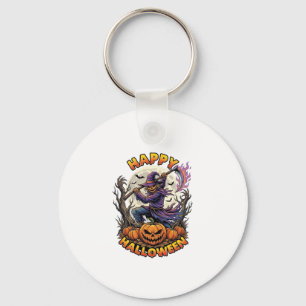 Porte-clés Épouvantail de Bonne Halloween Faucheuse Flamboyan