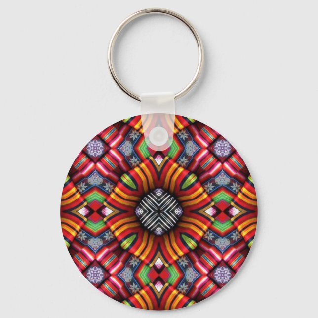 Porte-clés Equateur Abstrait (Recto)