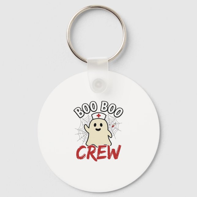 Porte-clés Équipage Boo Boo Halloween Infirmière Fantôme Desi (Recto)