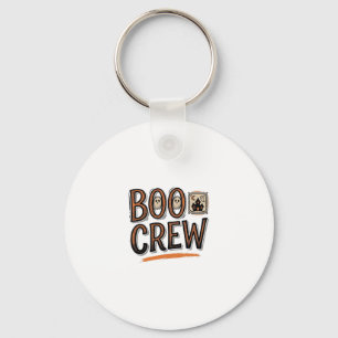Porte-clés Équipage Boo Modèle de chemise gravé Halloween vin