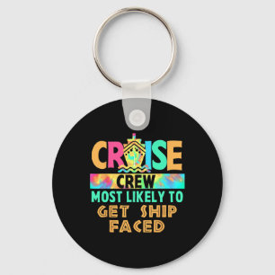 Porte-clés Équipage de croisière de vacances Tie Dye le plus 