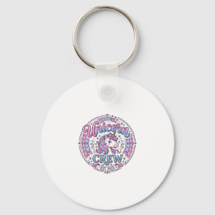 Porte-clés Équipage de licorne impression ludique à la demand