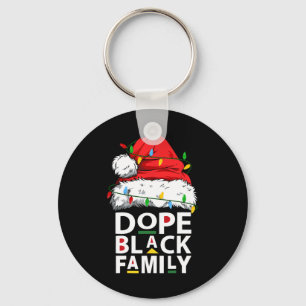 Porte-clés Équipe africaine Dope Black Family Afro Père Noël