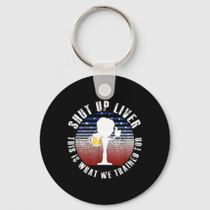 Porte-clés Équipe américaine de buveurs de bière drôle de jou