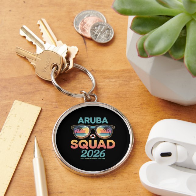 Porte-clés Équipe Aruba 2026 Rétro (Bureau)