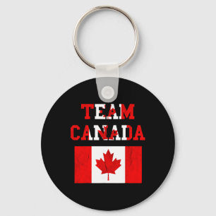Porte-clés Équipe Canada Équipe de soccer canadien feuille d'