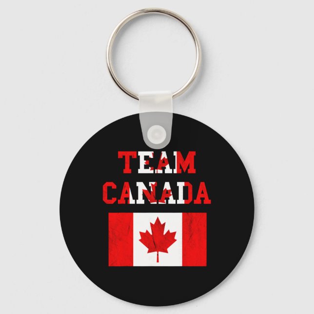 Porte-clés Équipe Canada Équipe de soccer canadienne Maple Le (Recto)