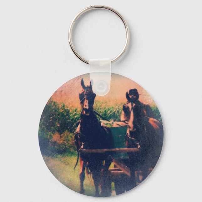 Porte-clés Équipe d'Amish Horse (Recto)
