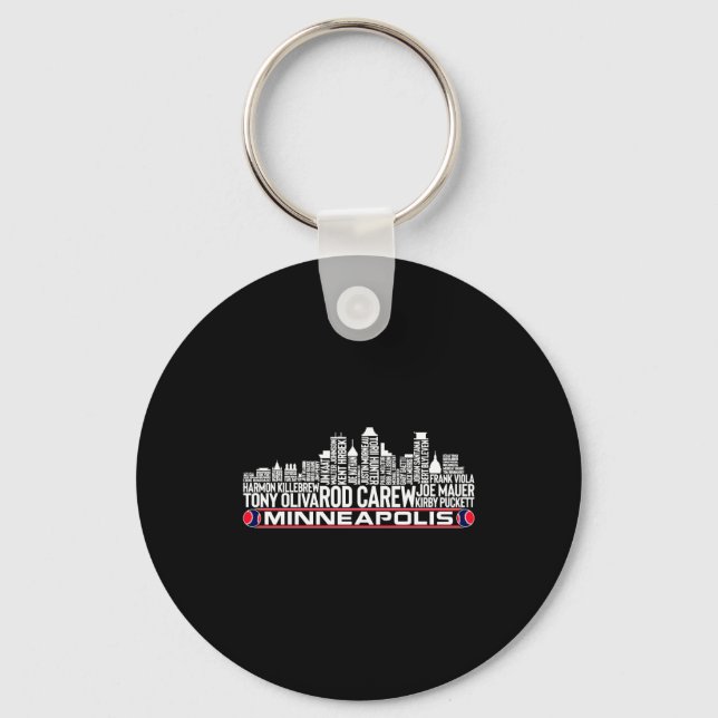 Porte-clés Équipe de baseball du Minnesota Légendes de tous l (Recto)