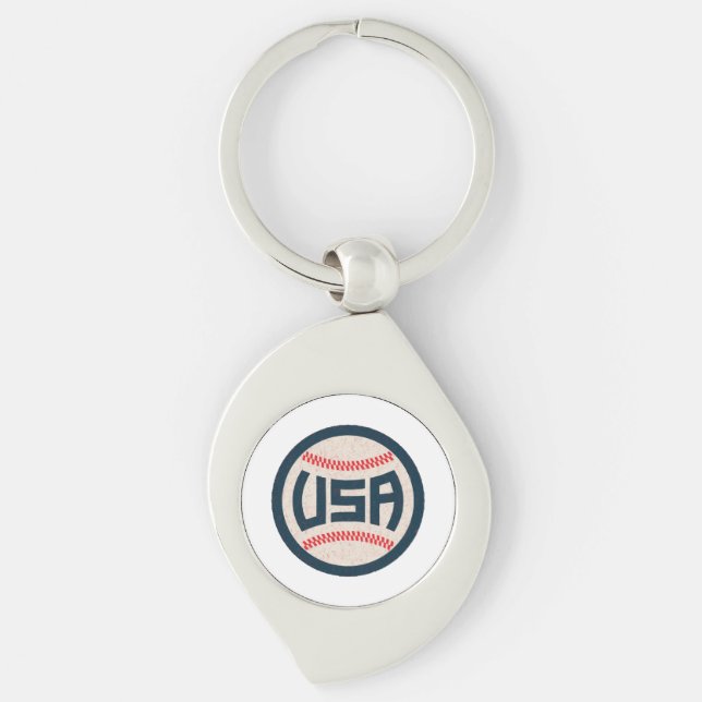 Porte-clés Équipe de baseball USA (Devant)