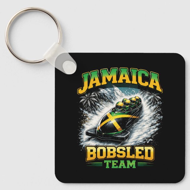 Porte-clés Équipe de bobsleigh jamaïcain (Recto)