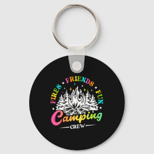 Porte-clés Équipe de camping enflamme l'ambiance estivale amu