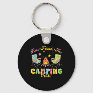 Porte-clés Équipe de camping Famille Amis Filles Enfants Ambi
