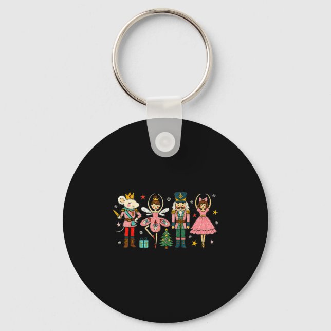 Porte-clés Équipe de Casse-Noisette de Noël Ballet Danse Femm (Recto)