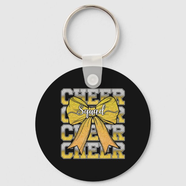 Porte-clés Équipe de cheer drôle Cheerleader Cheerleading Coq (Recto)