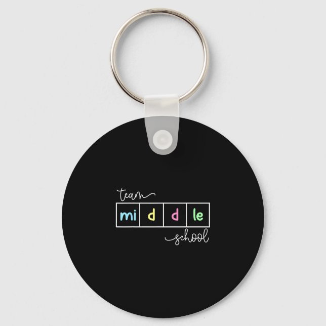 Porte-clés Équipe de collège équipe de professeur de collège (Recto)