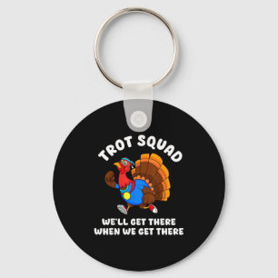 Porte-clés Équipe de course de Thanksgiving Turkey Run Trot S
