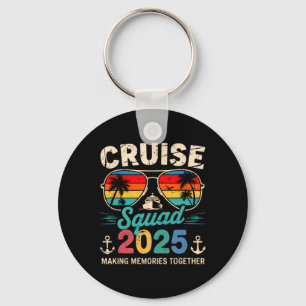 Porte-clés Équipe de croisière 2025 Groupe familial correspon