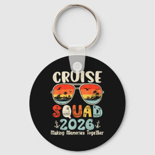 Porte-clés Équipe de croisière 2026 Vacances d'été Famille as