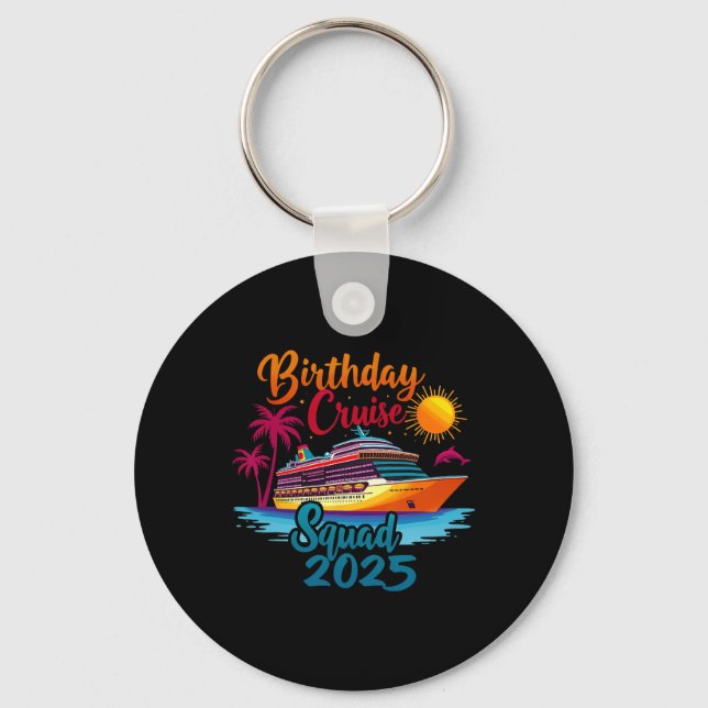 Porte-clés Équipe de croisière d'anniversaire 2025 Croisière  (Recto)