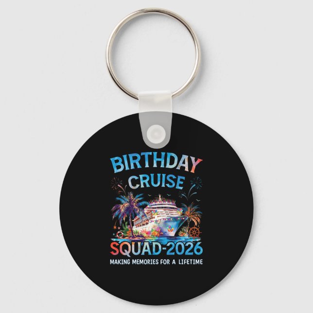 Porte-clés Équipe de croisière d'anniversaire 2026 Équipage d (Recto)