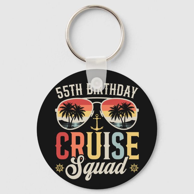 Porte-clés Équipe de croisière pour le 55e anniversaire, cerc (Recto)