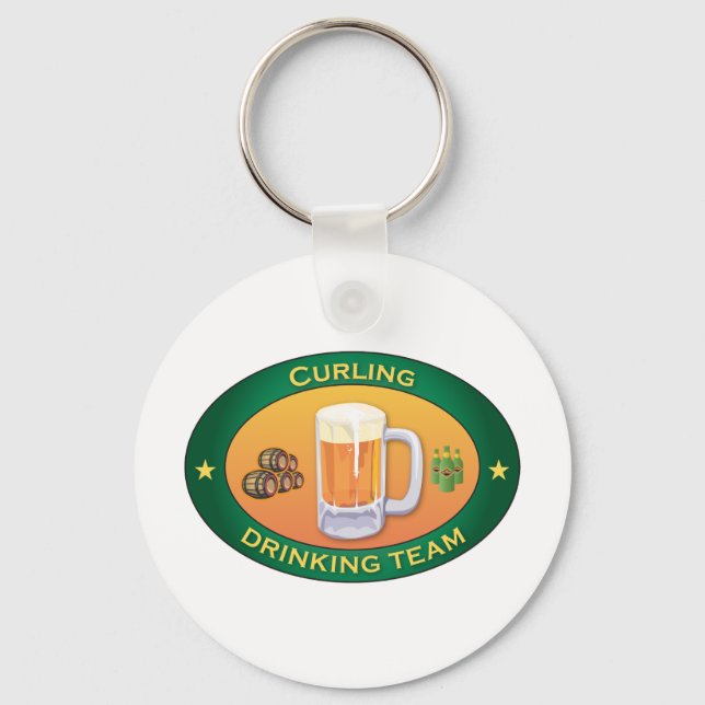 Porte-clés Équipe de curling (Recto)