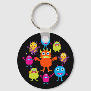 Porte-clés Équipe de Cute Funny Monster
