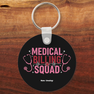 Porte-clés Équipe de facturation médicale drôle Cadeau de spé