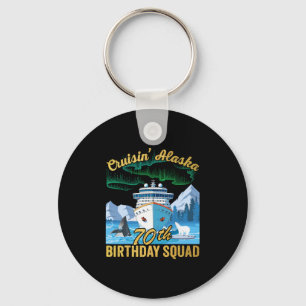 Porte-clés Équipe de fêtes d'anniversaire de 70 ans en Alaska