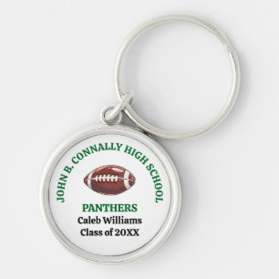 Porte-clés Équipe de football personnalisée du lycée Green