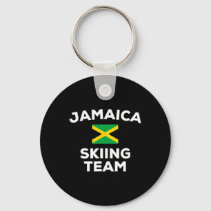 Porte-clés Équipe de Jamaïque de ski Drapeau jamaïcain