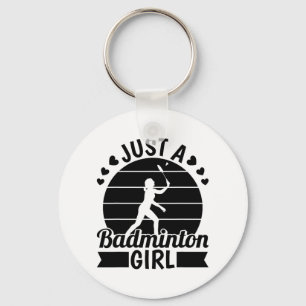 Porte-clés Équipe De Joueurs De Badminton - Navette Juste Un