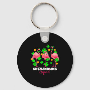 Porte-clés équipe de joyeusetés de la Saint-Patrick flamant i