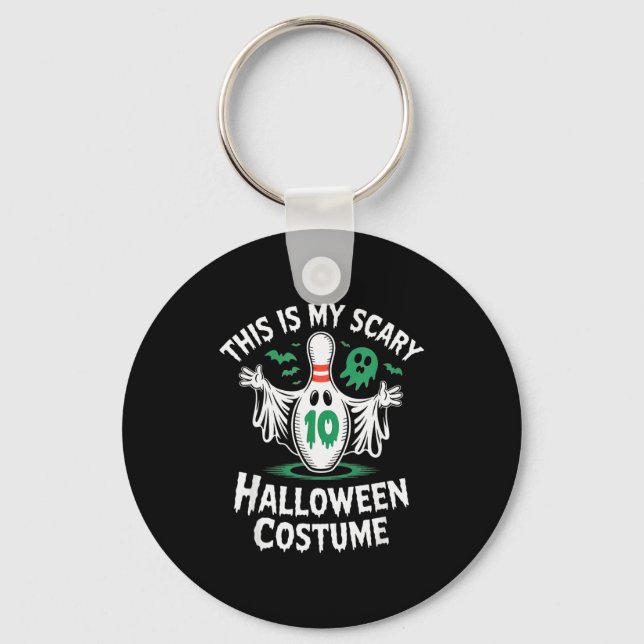 Porte-clés Équipe de ligue de bowling de fantôme drôle humour (Recto)