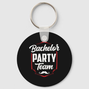 Porte-clés Équipe de marié de bachelorette 