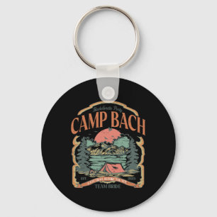 Porte-clés Équipe de mariée vintage Camp Bach Camping Enterre