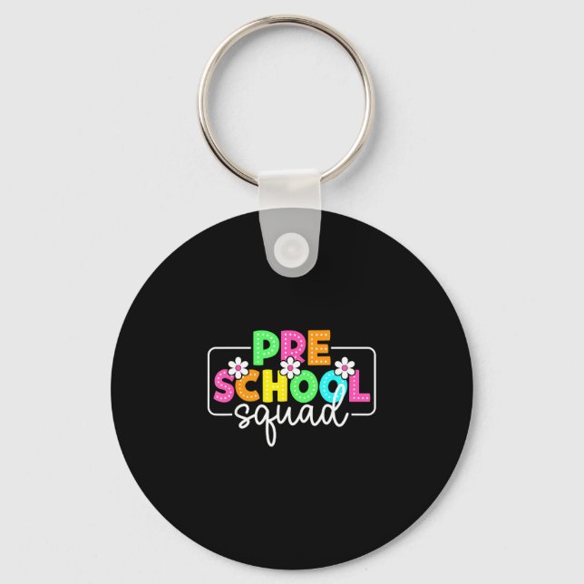 Porte-clés Équipe de maternelle rentrée des professeurs élève (Recto)