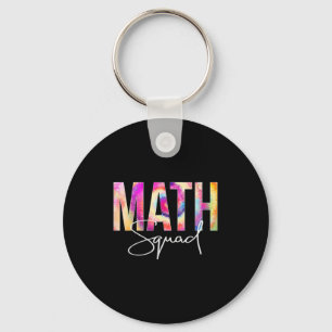 Porte-clés Équipe de maths Tie Dye Retour à l'école Femmes Ap