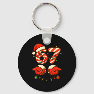 Porte-clés Équipe de Noël 6-7 Drôle 67 Six Sept Mème Noël 6