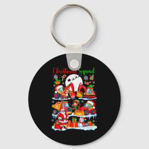 Porte-clés Équipe de Noël Camions de construction Excavateurs