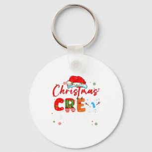 Porte-clés Équipe de Noël créant des souvenirs ensemble Lumiè