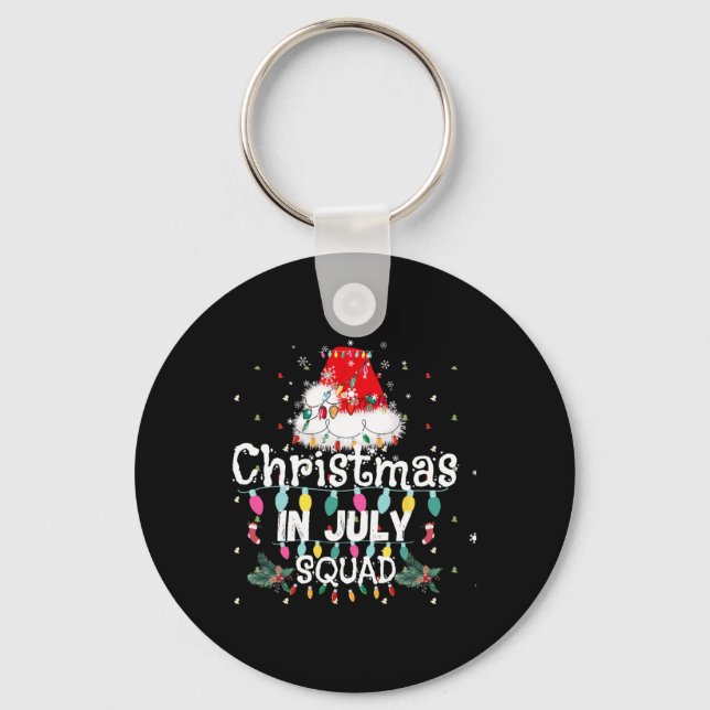 Porte-clés Équipe de Noël en Juillet  (Recto)