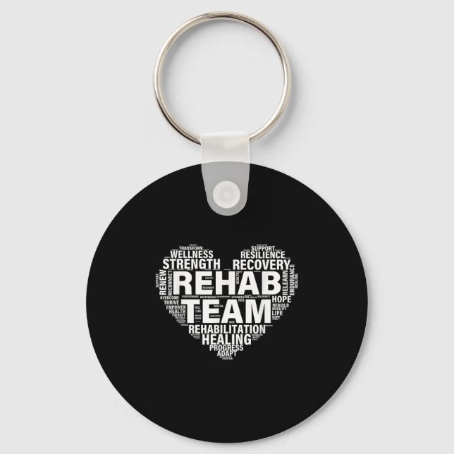 Porte-clés Équipe de réadaptation Médecine de réadaptation (Recto)