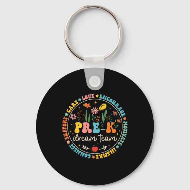 Porte-clés Équipe de rêve de pré-maternelle Byck à l'école Pr (Recto)