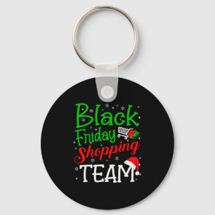 Porte-clés Équipe de shopping du vendredi Noël Noir Famille G